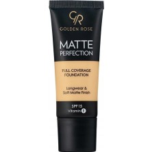 Mey İthalat Golden Rose Matte Perfection Foundation - Warm 03 - Yoğun Kapatıcı Mat Fondöten