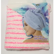 Mey İthalat Süper Emici Microfiber Saç Kurutma Havlusu 10 Kat Daha Fazla Emiş GÜCÜYLE%100 Mikrofiber Saç Bonesi