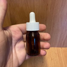 Mey İthalat 20 ml Plastik Damlalıklı Amber Cam Şişe, 20CC Kahverengi Cam Şişe Damlalıklı x 6 Adet
