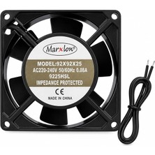 Marxlow 92X92X25MM 220V 9cm 25MM 220V 0.08A Ac 2p Fan