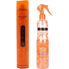 Mey İthalat Morfose Saç Spreyi Turuncu 400ML + Fön Suyu Argan 400ML