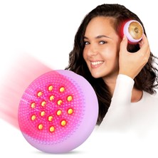 Mey İthalat Luna 4 Hair 2'si 1 Arada Kafa Masaj Aleti, Kırmızı Işıklı Saç Büyümesi Için, Silikon Kafa Derisi Masaj Aleti ve Temizleyici, Saç Büyümesi Için Elektrikli Kafa Derisi Masaj Fırçası