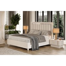 Doressa Penta Beige Bazalı Karyola