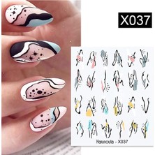 Mey İthalat Tırnakmania Su Transferli Nail Art Sticker X037 (49831-37) 3899