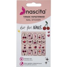 Mey İthalat Nascita Kiraz Desenli Tırnak Stickerı - 30