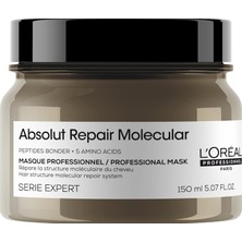 Mey İthalat L'oréal Professionnel Paris Serie Expert Absolut Repair Molecular Yıpranmış Saçlar Için Durulanmayan Maske 150 Mililitre