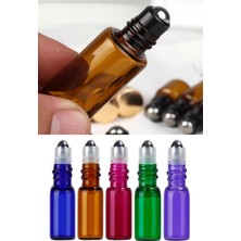 Mey İthalat Hyd 5 Adet 30 ml Amber Roll On Cam Şişe Asorti Karışık Renk