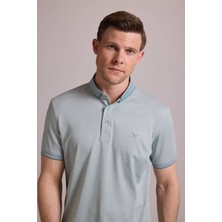 Ysf Erkek Yeşil Regular Fit Merserize Polo Yaka T-shirt