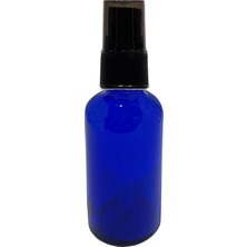 Mey İthalat 3 Adet Boş Şişe Spreyli Kolonya Şişesi Doldurulabilir Cep Mavi Cam Parfüm Şişesi 30 ml 869743177577874