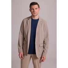 Ysf Erkek Bej Regular Fit Yazlık Ceket Mont