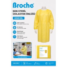 Broche Non Steril Izolasyon Önlüğü 5'li