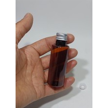 Mey İthalat 10 Adet Boş Silver Gümüş Renk Kapaklı Kolonya Şişesi Doldurulabilir Cep Plastik Parfüm Şişesi 50 ml 8697431776984
