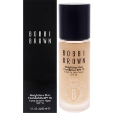 Mey İthalat Bobbı Brown Weightless Skin 24 Saat Kalıcı Likit Fondöten SPF15 Doğal ve Mat Bitişli - 30ML, Warm Natural