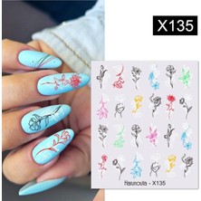 Mey İthalat Tırnakmania Su Transferli Nail Art Sticker X135 (53925-1) 3967