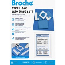 Broche Steril Saç Ekim Örtü Seti 30'lu