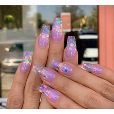 Mey İthalat Oje Glitter Oje Tasarım Kalpli Kelebek