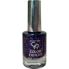 Mey İthalat Golden Rose Color Expert Nail Lacquer Glitter No: 614 - Geniş Fırçalı Işıltılı Oje 10.2 ml