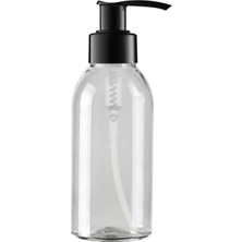 Mey İthalat Makrobay 5 Adet Sert Plastik Boş Sıvı Sabun Pompalı Şişe 100 ml [kimyasala Dayanıklı]