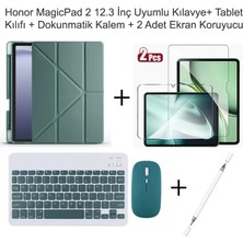 Yesnice Honor Magicpad 2 12.3 Inç Uyumlu Standlı Kılıf ve Dokunmatik Kalem ve Klavye ve Mouse