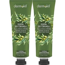 Mey İthalat Dermokil Zeytinyağı El ve Vücut Kremi, 75 ml x 2 Adet