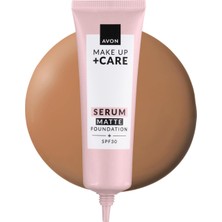 Mey İthalat Avon Make Up + Care 3ü 1 Arada Mat Serum Fondöten 30 Ml. 345N Soft Honey