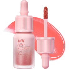 Mey İthalat Peripera Uzun Süre Kalıcı ve Hafif Formüllü, Kadife Bitişli Tint Ink Airy Velvet (22 Center Peach)