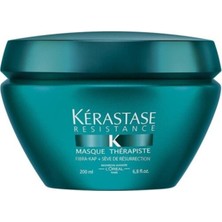 Mey İthalat Kerastase Resistance Therapiste Onarıcı Maske, 200 ml Çiçekli Turkuaz