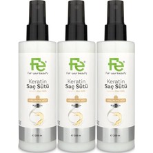 Mey İthalat Fe Keratin Saç Sütü 200ML, 3'lü Set