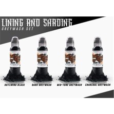 Mey İthalat Lining & Shading Dövme Boyası Seti - World Famous Ink Dövme Boyası - 1OZ/30ML