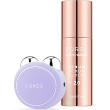 Mey İthalat Foreo Bear Mini Mikro Akım Yüz Cihazı - Yüz Şekillendirme Aleti - Anında Yüz Germe - Sıkılaştırma ve Kontur - Çift Çeneyi Azaltma - Invazif Olmayan - Yüz Bakım Ürünlerinin Emilimini Artırır - Lavanta