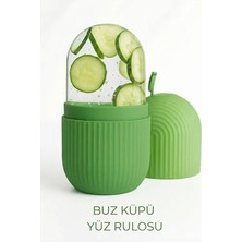 Mey İthalat Silikon Yüz Buz Masaj Rulosu, Soğuk Terapi ile Gözenek Sıkılaştırıcı, Ödem ve Şişlik Giderici Cilt Bakım Aleti