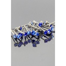 Mey İthalat Rouge Moulin Mavi Taşlı Hızma Piercing TDGR00404, Mavi