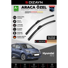 S-Dizayn Hyundai I10 Ön Cam Silecek Seti 2013-2019 Premium Araca Özel 55-40 cm  A+ Kalite