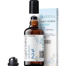 Mey İthalat Aromel Iyot Kafesi Lügol Yüzde Iki 30 ml Sürülebilir Roll-On Başlıklı Cam Şişe