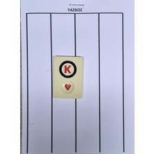 Eser 1 Adet Okey Taşı- Yapboz Hediye "k"