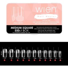 Mey İthalat Yeni Nesil Protez Tırnak Jel Tips Soft Gel Tips Medium Square 550 Adet