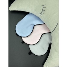 Mey İthalat Icon SILK%100 Saf Ipek Çocuk Uyku Maskesi Göz Bandı (Ay Fısıltısı)