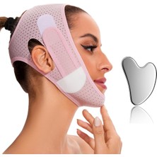 Mey İthalat V Line Maske Çene Kayışı V Şekilli Yüz Kemeri Uyku Çene Egzersizi Kadınlar Için