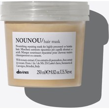 Mey İthalat Davines Nounou Nourishing Yıpranmış ve Kuru Saçlar Için Doğal Saç Maskesi, 250 ml