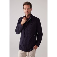 Ysf Erkek Lacivert Regular Fit Dik Yaka Yazlık Mont