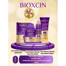 Mey İthalat Bioxcin Collagen & Biotin Hacim Şampuanı 300 ml + Saç Kremi 250 ml + Sıvı Saç Kremi 150 ml 3'lü Set