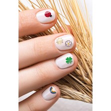 Mey İthalat Artikel Uğur Böceği Tırnak Dövmesi, Tırnak Tattoo, Nail Art, Tırnak Sticker