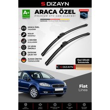 S-Dizayn Fiat Linea Ön Cam Silecek Seti 2007-2018 Premium Araca Özel 65-38 cm  A+ Kalite