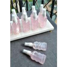 Mey İthalat 15 Adet Boğumlu Pet Şişe 50 ml Fısfıslı Sprey Şişe Kolonya Söz, Nişan, Düğün, Kına, Nikah, Hediyelik Şişesi (Içi Boş)