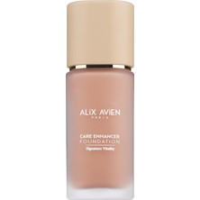 Mey İthalat Alix Avien Kırışıklık Karşıtı Nemlendirici SPF30 Parlak Bitişli Fondöten Care Enhancer 817 Cool Honey