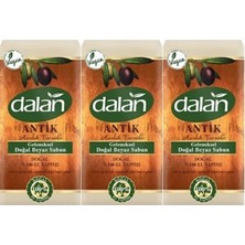 Mey İthalat Dalan Antik Geleneksel El Yapımı Doğal Beyaz Sabun, 900 gr x 3 Adet