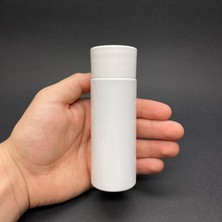 Mey İthalat 100 cc Silindir Keskin Küt (17GR) Sert Pet Şişe - Beyaz Kalın Kapaklı- Kör Tıpalı Ağız Çapı 24MM x 10 Adet