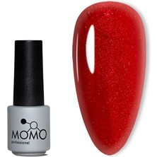 Mey İthalat Momo Professional Kalıcı Oje S024 Simli Bayrak Kırmızısı 4 ml