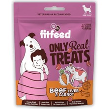 Mey İthalat Fitfeed Freeze-Dried Çiğ Dana Ciğer & Havuç Köpek Ödül Maması 40G