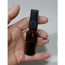 Mey İthalat 3 Adet Boş Amber Renk Cam Şişe Spreyli Kolonya Şişesi Doldurulabilir Cep Parfüm Şişesi 20 ml 8697431734268